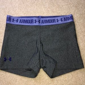 under armour spandex shorts. Size Small